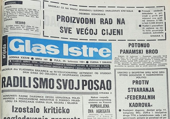 Navali narode na drvene čaplje i originalne turske tepihe – pisalo je u Glasu Istre (i) 26. kolovoza 1981.