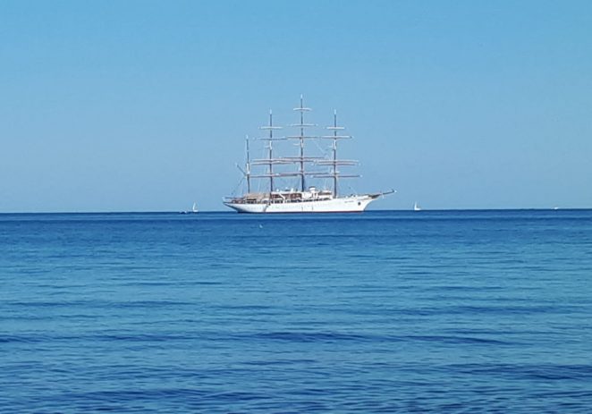 Sea Cloud, 110 m dugačak jedrenjak u posjeti Poreču