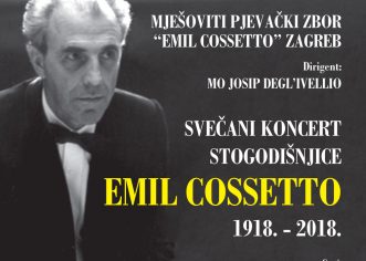 Povodom obilježavanja stogodišnjice rođenja velikog dirigenta i skladatelja Emila Cosseta u Istarskoj sabornici u subotu koncert Mješovitog pjevačkog zbora Emil Cossetto iz Zagreba