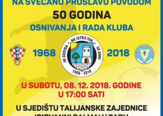 50-godišnjica osnivanja i rada Nogometnog kluba Istra Tar