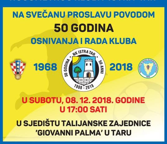 50-godišnjica osnivanja i rada Nogometnog kluba Istra Tar