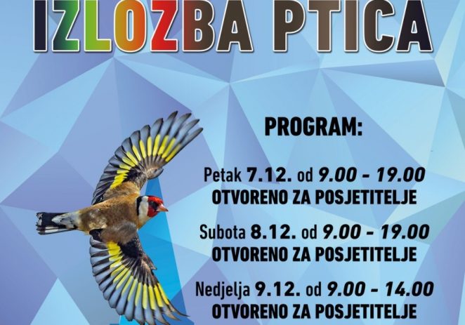 U dvorani Žatika od 7. do 9. prosinca održat će se izložba ptica i 41. Ornitološko prvenstvo Hrvatske