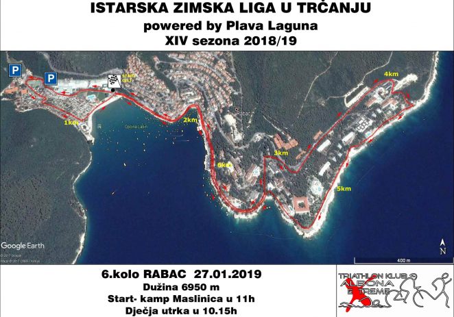 6.kolo Istarske zimske lige u trčanju powered by Plava Laguna – Rabac, 27.1.2019.