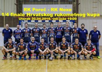 Sutra u Velom Joži rukometaši Poreča dočekuju RK Nexe !