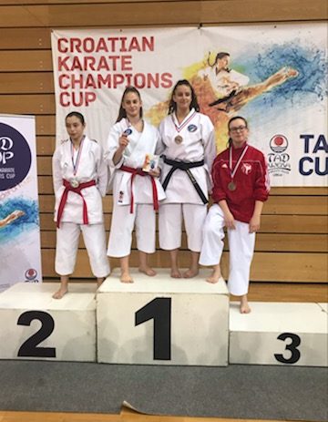 Dvije bronce za Flaviju Paliaga s međunarodnog karate turnira u Rijeci