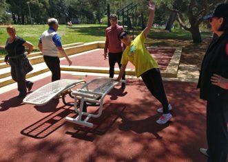 Zoran Jendrašić i Vedran Vrus vodili organizirano vježbanje u sklopu projekta „Živjeti zdravo – Volonteri u parku“
