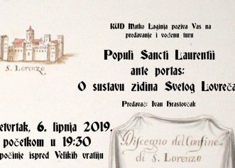 Vođena tura i predavanje o sustavu zidina Sv. Lovreča u četvrtak, 6. lipnja