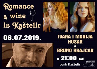 U subotu, 6. srpnja nastavlja se “Ljeto u Kašteliru” koncertom Bruna Krajcara i sestara Husar