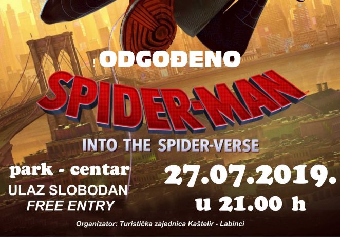 ODGAĐA SE projekcija filma SPIDERMAN u Kašteliru