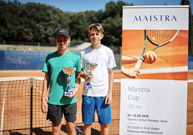 Mladi Slovenci uzeli sva četiri naslova na teniskom turniru Maistra Cup
