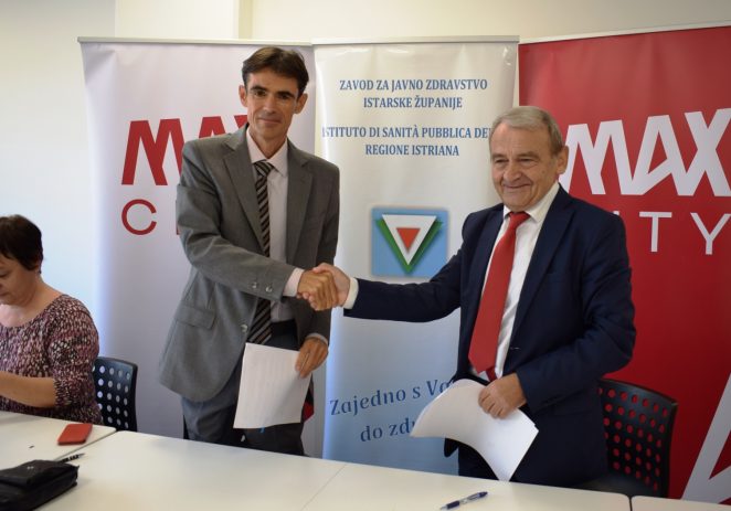 Potpisan sporazum o suradnji  trgovačkog centra Max City i Zavoda za javno zdravstvo Istarske županije