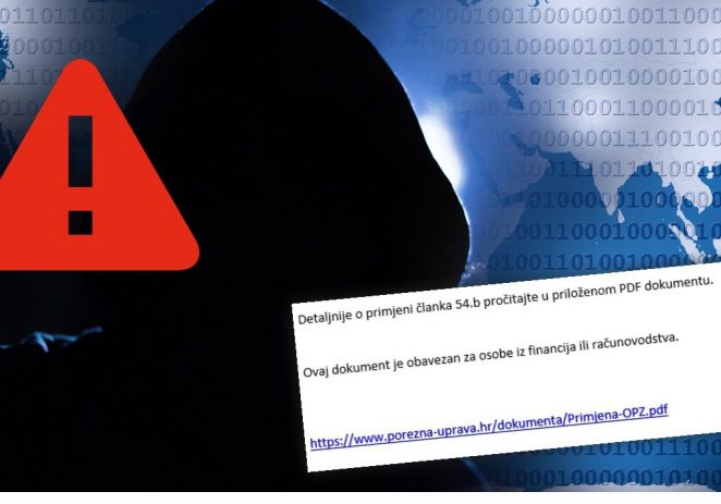 Malware kampanja lažira mailove Porezne uprave ! NE OTVARAJTE MAIL sa adrese informiranje@porezna-uprava.org !!!