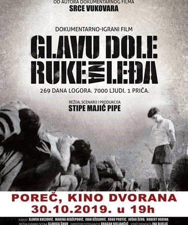 Projekcijom filma „Glavu dole, ruke na leđa“ Poreč se pridružuje obilježavanju Dana sjećanja na žrtvu Vukovara