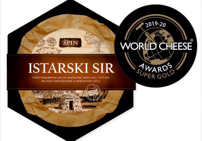 Super zlato, zlato, srebro i tri bronce istarskim sirevima Špin na natjecanju World cheese awards u Bergamu