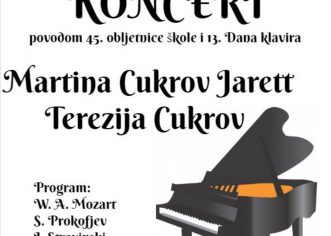 Koncert Dua Martine Cukrov Jarett i Terezije Cukrov u utorak, 12. studenog