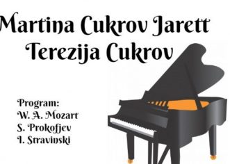 U utorak Koncert Dua Martine Cukrov Jarett i Terezije Cukrov povodom 45. obljetnice škole i 13. Dana klavira