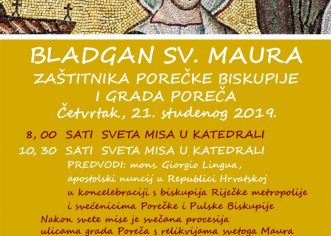Apostolski nuncij nadbiskup mons. Giorgio Lingua u Poreču za svetkovinu sv. Maura