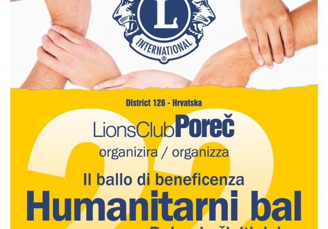 U subotu, 30. studenog tradicionalni Humanitarni bal Lions kluba Poreč
