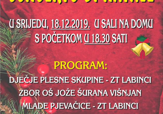 U srijedu tradicionalni Božićni koncert u Kašteliru