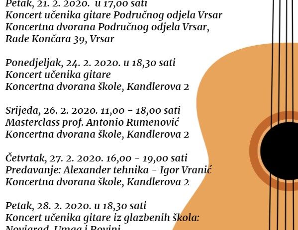 Tijekom veljače u Poreču se održavaju Dani gitare