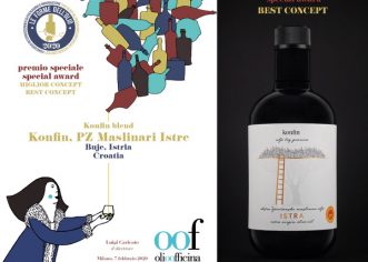 Ekstra djevičansko maslinovo ulje KONFIN dobitnik je prestižne nagrade na natjecanju Olio Officina u Milanu