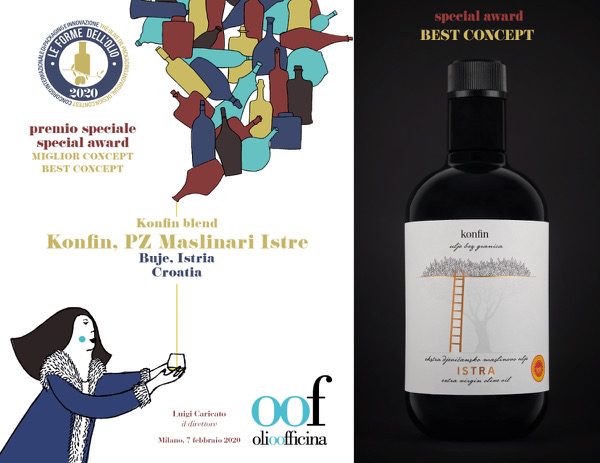 Ekstra djevičansko maslinovo ulje KONFIN dobitnik je prestižne nagrade na natjecanju Olio Officina u Milanu