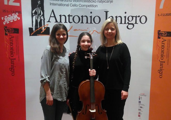 Hana Gubić, učenica violončela Umjetničke škole Poreč osvojila I. nagradu na regionalnom natjecanju u Zadru
