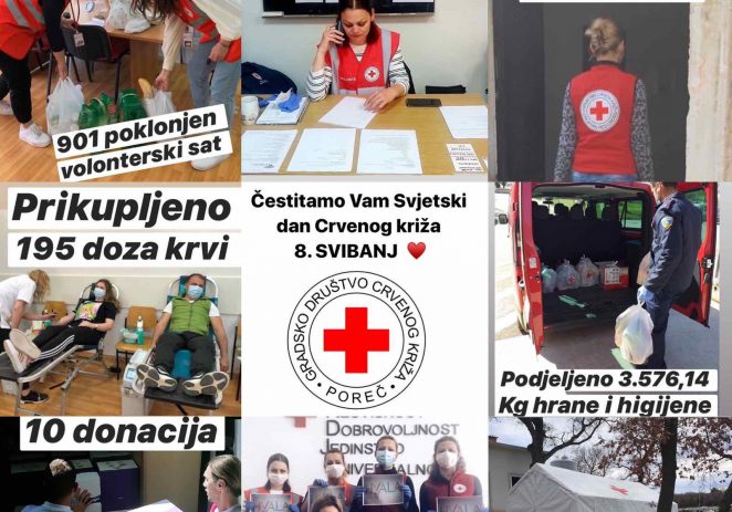 Crveni križ Poreč i njegovi volonteri dali veliki doprinos u borbi protiv epidemije koronavirusa