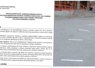 Objavljene nove upute za škole i vrtiće
