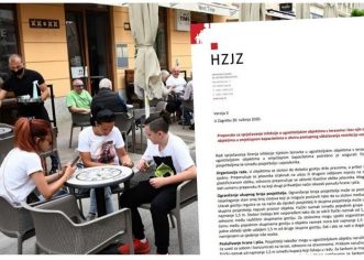 Nove preporuke za restorane i kafiće, sada može više ljudi sjediti za istim stolom