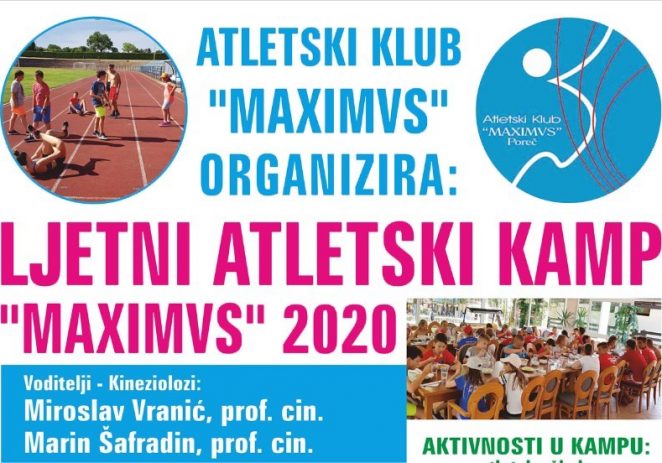 Atletski klub Maximvs Poreč i ove godine organizira ljetni kamp za djecu