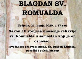 Relikvija sv. Romualda u Samostanu sv. Mihovila nad Limom nakon 10 stoljeća i drugo Svećeničko ređenje u Puli