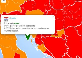 Na novoj “covid-karti” Europe Istra je JEDINA zelena regija !