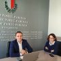Loris Peršurić i Nadia Štifanić Dobrilović na video konferenciji na skupu