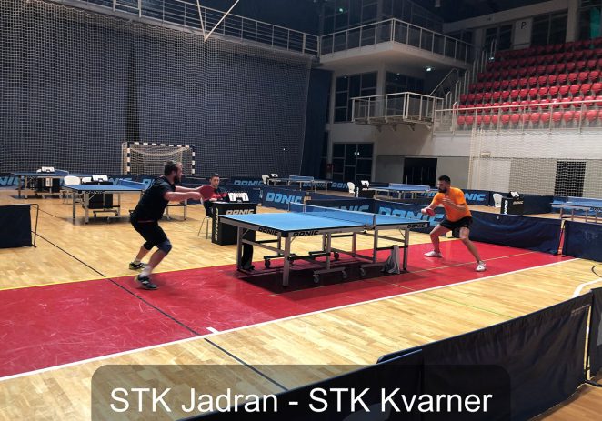 Stolnoteniski klub Jadran prvak jesenskog dijela Županijske lige