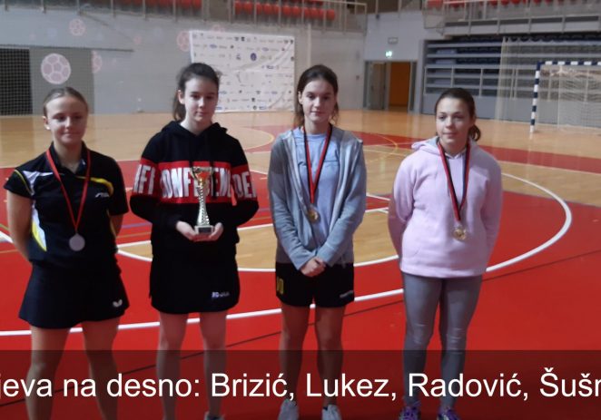 Mladi stolnotenisači Jadrana osvojili medalje na prvenstvu PIG regije
