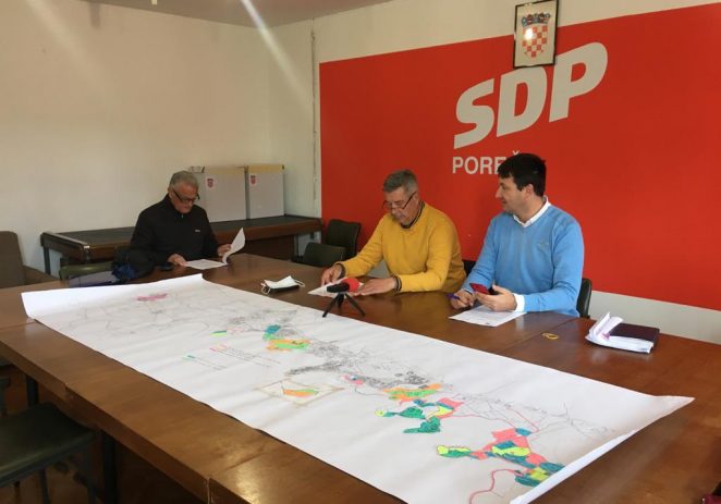 Porečki SDP održao konferenciju za medije na temu Zakon o neprocijenjenom građevinskom zemljištu (turističko zemljište) na području Grada Poreča
