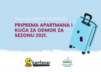 TZ Kanfanara i TZ Žminja organiziraju edukaciju za privatne iznajmljivače  „Priprema apartmana i kuća za odmor za sezonu 2021.“