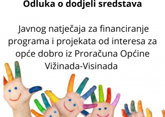 Neprofitnim organizacijama Općina Vižinada iz proračuna dodijelila 174.000 kuna