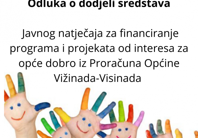Neprofitnim organizacijama Općina Vižinada iz proračuna dodijelila 174.000 kuna