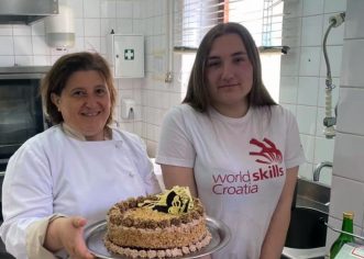 Željana Tabak, učenica TUŠ Antona Štifanića osvojila 6. mjesto na Državnom natjecanju iz slastičarstva