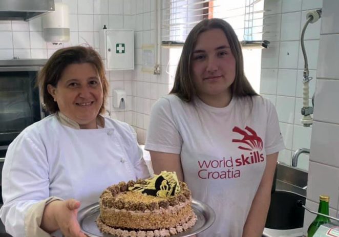 Željana Tabak, učenica TUŠ Antona Štifanića osvojila 6. mjesto na Državnom natjecanju iz slastičarstva