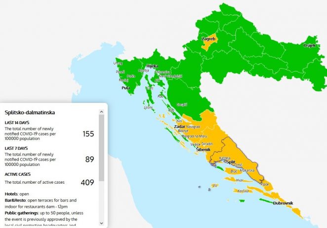 Nužne epidemiološke mjere za regiju Jadran (da , i Istra je dio te administrativne regije!) – trajat će do 31. kolovoza !