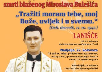 Program obilježavanja 74. obljetnice mučeništva bl. Miroslava Bulešića