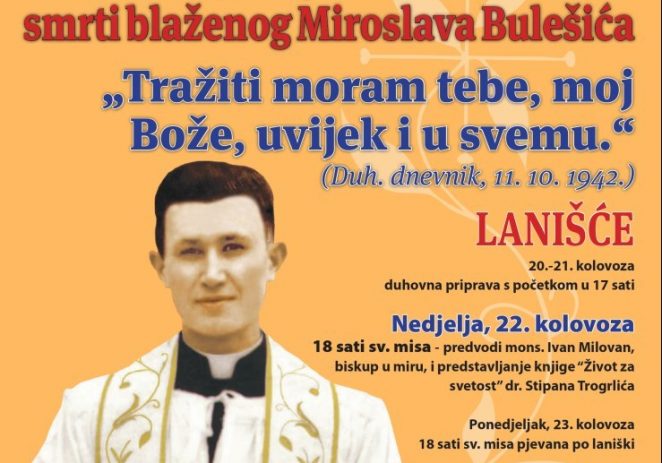 Program obilježavanja 74. obljetnice mučeništva bl. Miroslava Bulešića