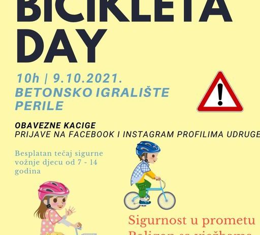 U subotu, 9. listopada “Bičikleta day” – besplatna edukacija za djecu u Funtani