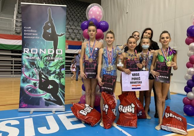 Porečke ritmičke gimnastičarke osvojile brojne medalje na međunarodnom turniru u Osijeku