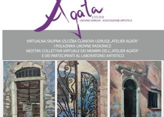 Likovna radionica i VIRTUALNA SKUPNA izložba  ” Portuni-vrata” u atelieru AGATA u Novigradu
