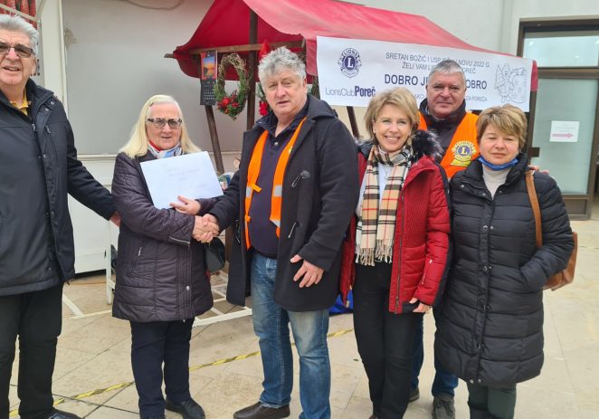 Lions Club Poreč prikupio i podijelio 10.000 kn invalidnim osobama za ljepši Božić