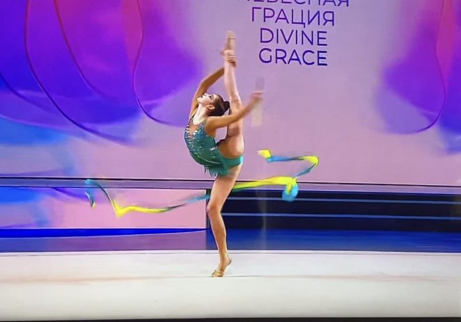 Ritmička gimnastičarka Pia Kovačić, hrvatska reprezentativka, nastupila  na moskovskom spektaklu Aline Kabajeve!